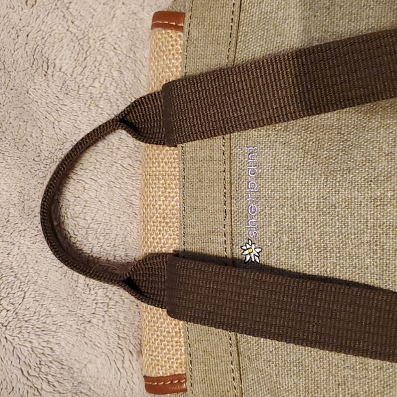 NWOT Sherpani canvas and burlap backpack - Picture 9 of 10
